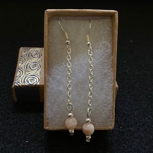 NATURAL MOONSTONE EARRINGS!